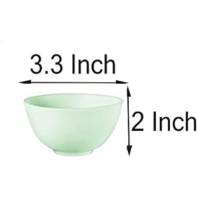 Lokusel 5PCS 3.3INCH MULTI-COLOR SILICONE BOWL FACIAL MASK MIXING BOWL DIY MIX BOWL FOR HOME USE,FACIAL MASK, MUD MASK AND OTHER SKINCARE PRODUCTS(8.5 X 5 CM) - Image 2